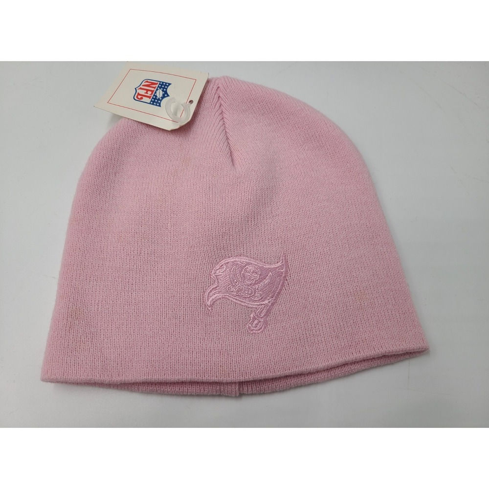 Women Tampa Bay Buccaneers Team NFL Beanie Winter Knit Hat Stocking Cap TB Pink